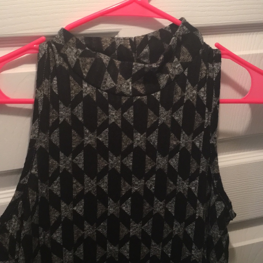 High neck trapeze top